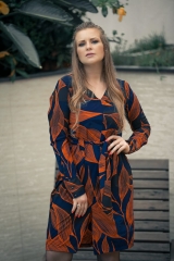 Vestido Midi Em Crepe