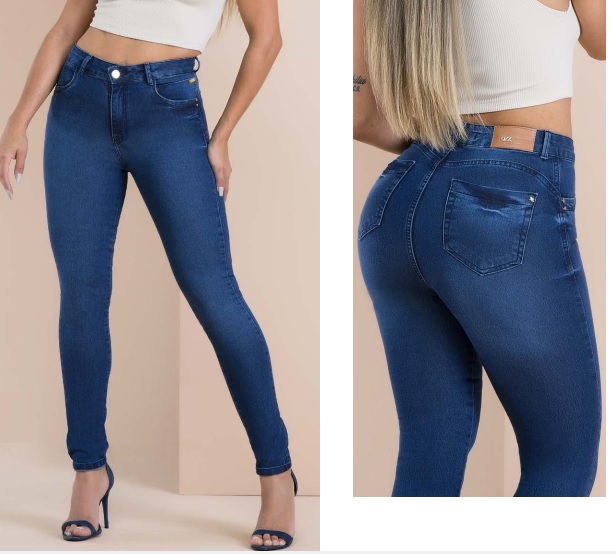 Calca Skinny Cos Alto