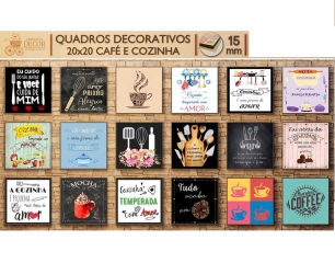 Quadro 20x20 Cafe Cozinha