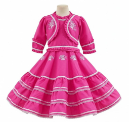 Vestido Infantil Bordado