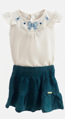 Conjunto Saia c/ Body Bebe F.